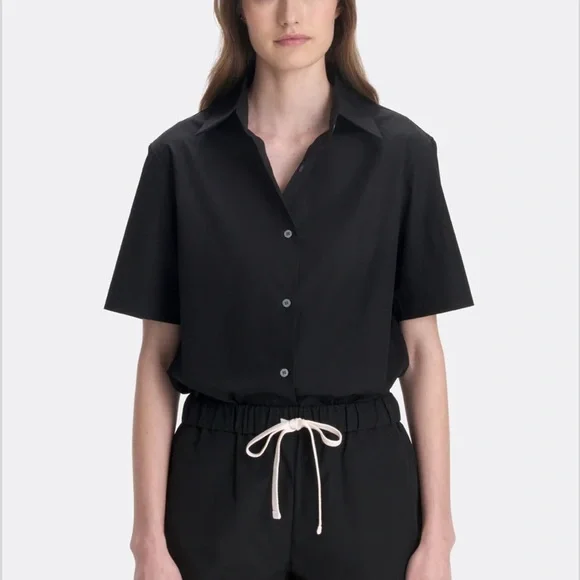 Renggli Short Sleeve Poplin Shirt In Ink Size Extra Small - Picture 11 of 11